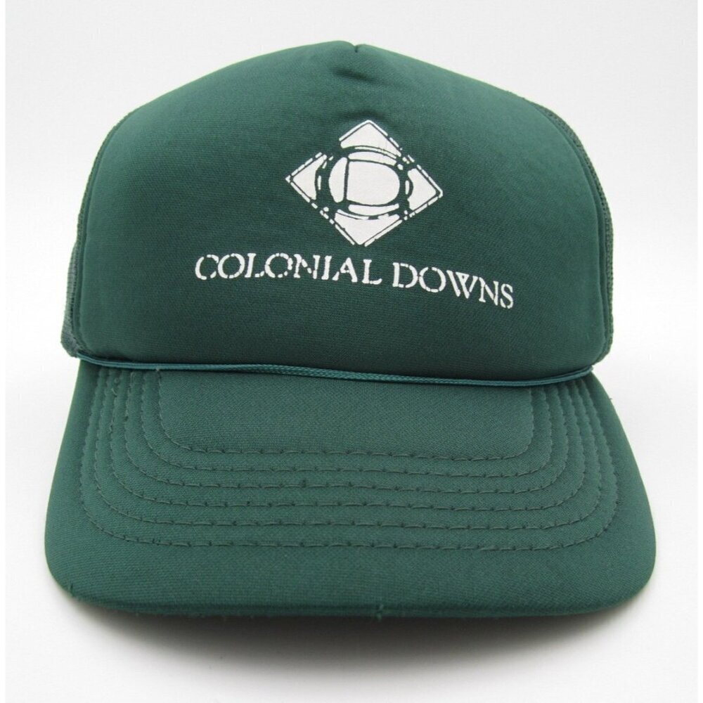 Vintage Youngan Colonial Downs Trucker Mesh Snapback Adjustable Hat (B)